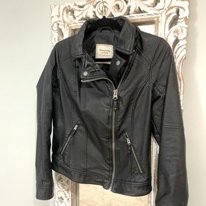 A&F leather jacket
